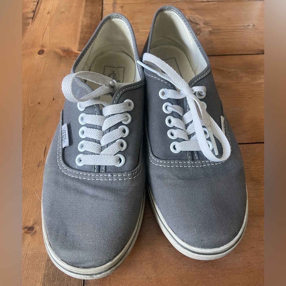 Vans Off the Wall grey canvas sneakers